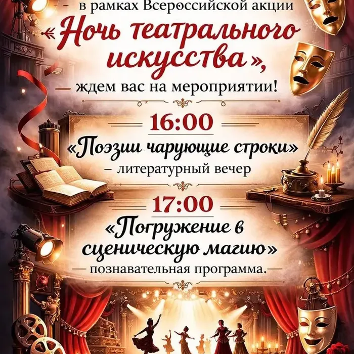 «Ночь театрального искусства»-всероссийская акция